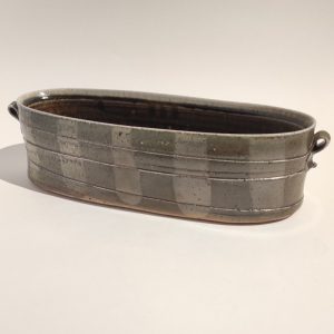Mandy Parslow,  Low elliptical vessel with handles (large)