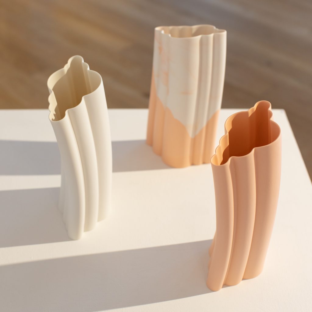 Kate O'Kelly, Cloud Vessels (mandarin, marbled, white)